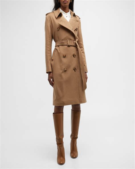 burberry brit trench coat kensington|Burberry kensington cashmere trench coat.